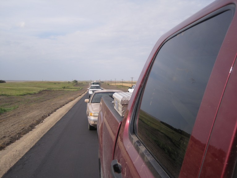 Traffic oil road